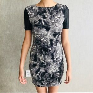 NWT Cut25 by Yigal Azrouel Leather Panel Dress